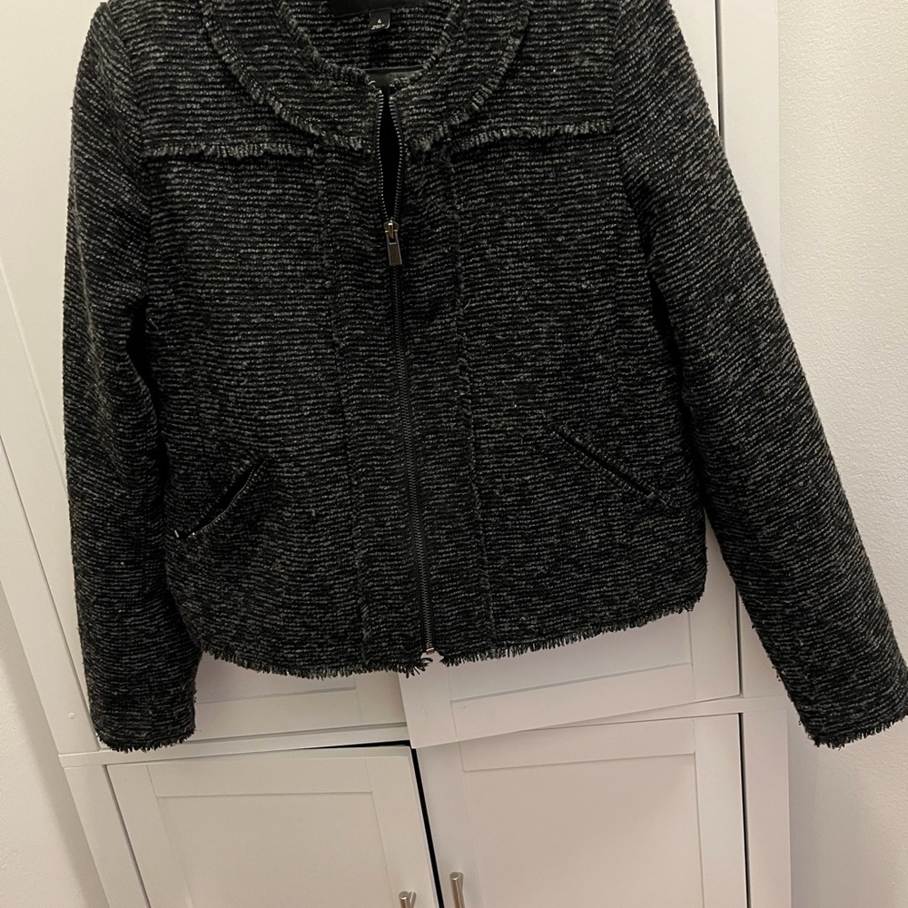 Banana Republic Charcoal Tweed Blazer